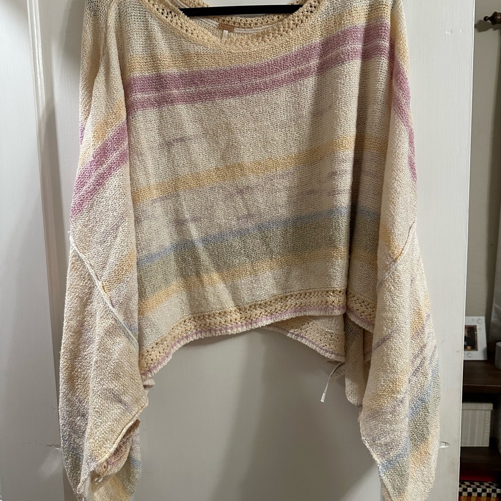 Free people Striped Multicolor Women's Sweater/Poncho
